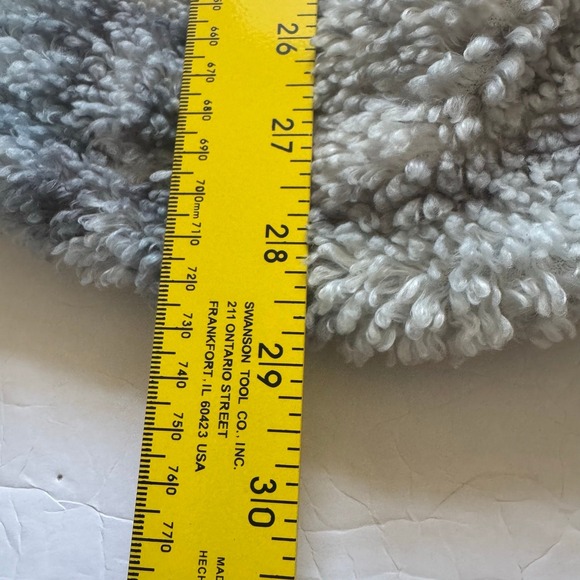 Hollister Women's Plaid Button Front Teddy Fleece Jacket Shacket M Blue Sherpa - Picture 10 of 12